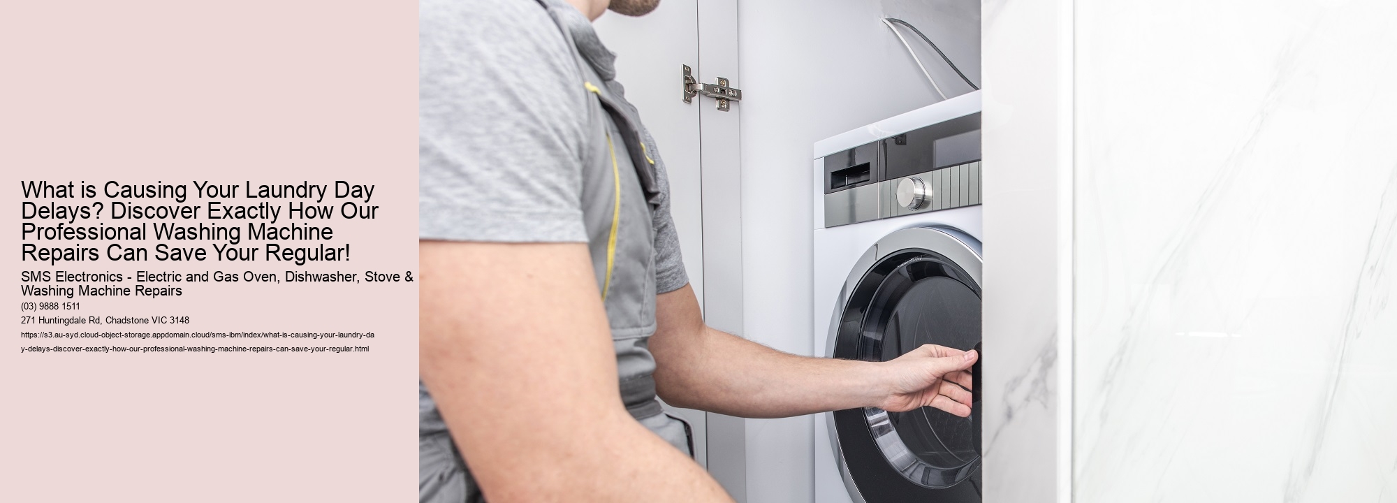 What is Causing Your Laundry Day Delays? Discover Exactly How Our Professional Washing Machine Repairs Can Save Your Regular!